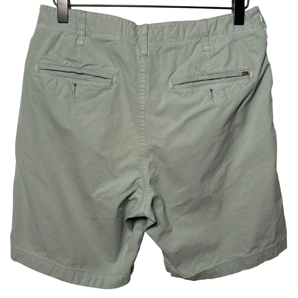 Billy Reid Chino Shorts 100% Pima Cotton Sage‎ Size 28 / 8